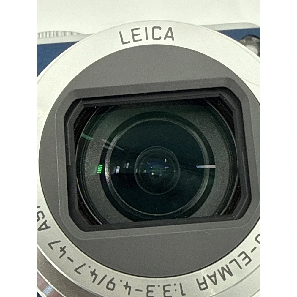 Panasonic Digital Camera Blue Lumix DMC-TZ5 10x Zoom Leica Lens Bundle Batteries